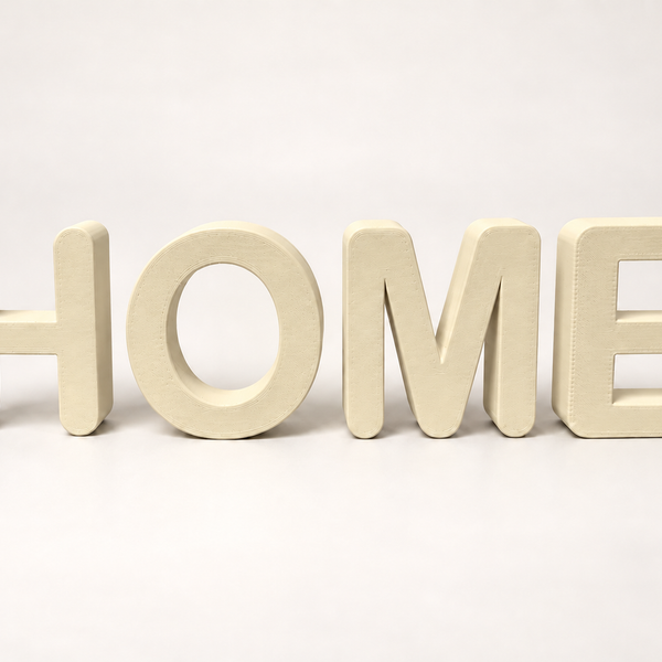 HOME 3D-Schriftzug - Dekoration für den Wohnbereich