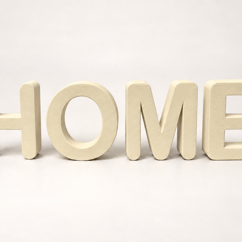 HOME 3D-Schriftzug - Dekoration für den Wohnbereich
