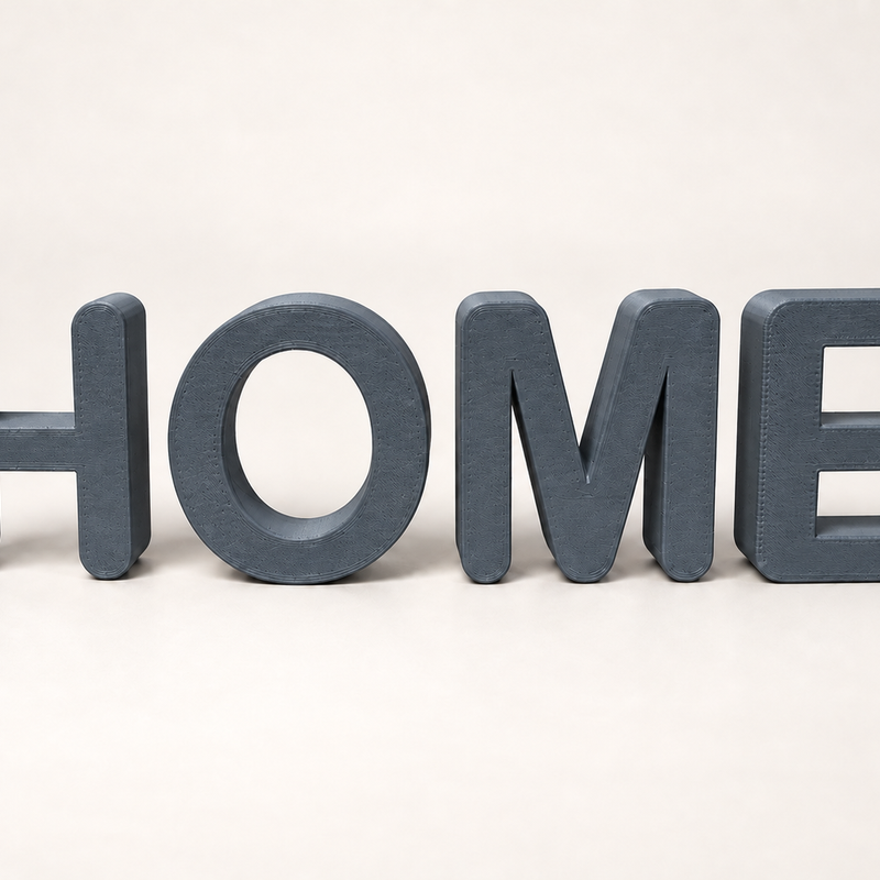 HOME 3D-Schriftzug - Dekoration für den Wohnbereich