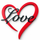 Love Herz Wanddeko – 3D gedrucktes Herz mit Schriftzug in Rot & Schwarz